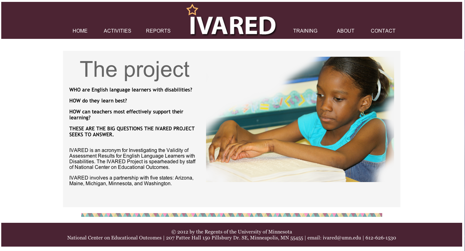 IVARED website photo